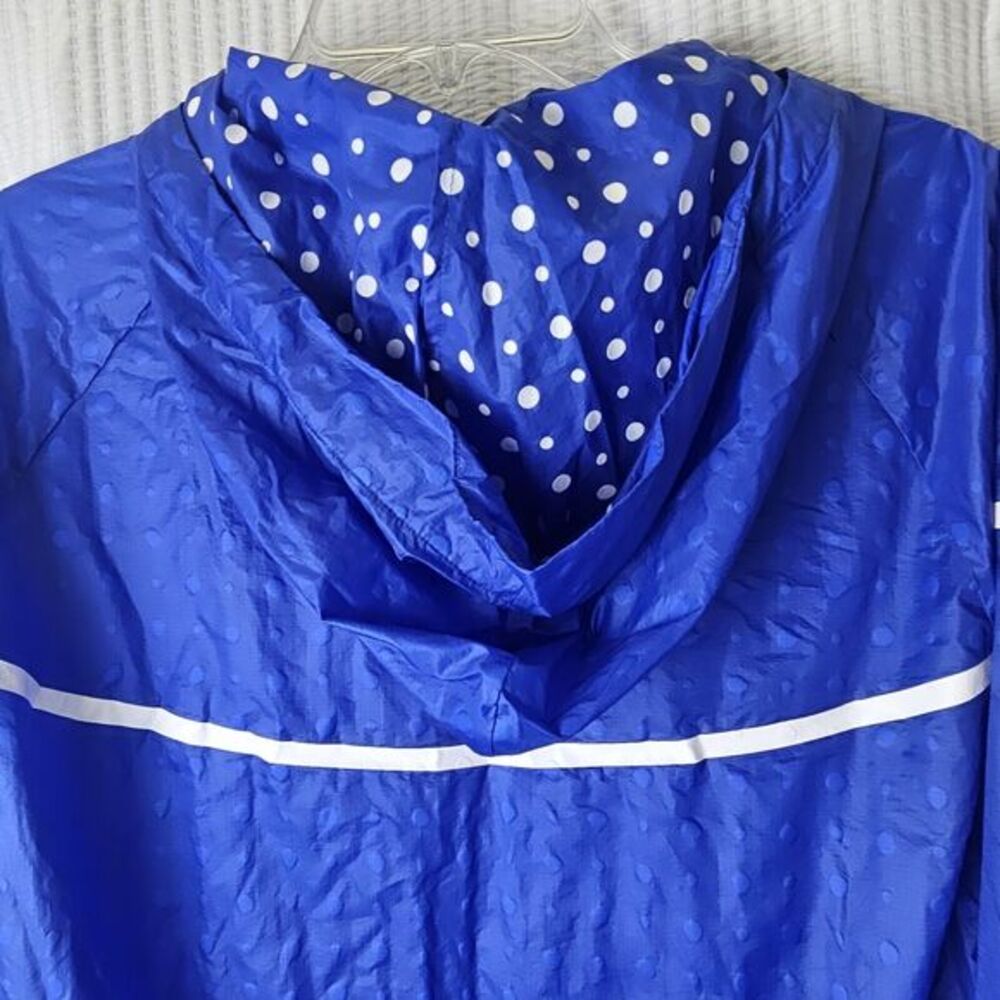 Rare XL Nike Glanz Jacket Windbreaker Windrunner Blue Dots‎ Lightweight Workout - Picture 9 of 10